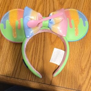 Disney Pastel Rainbow Minnie Mouse Ears Headband